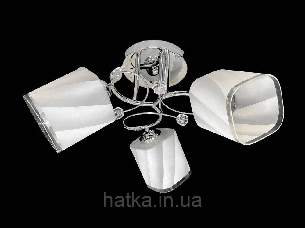 Люстра стельова на 3 плафони 6220L/3 Хром Київ - фото 1
