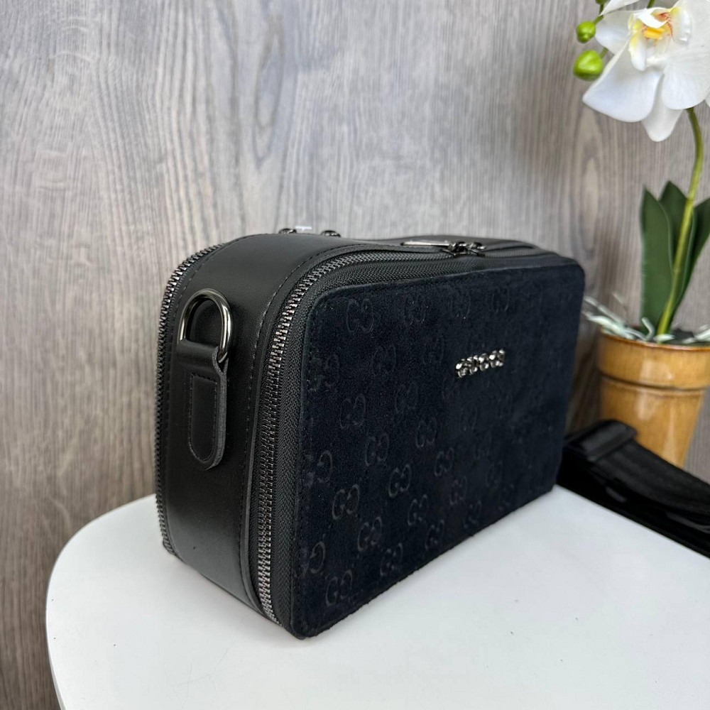 Жіноча замшева сумочка клатч в стилі Гучі, міні сумка на ланцюжку Gucci топ продаж ( 28346 ) Харків - фото 9