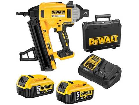 Степлер цвяхозабивний по бетону акумуляторний безщітковий DeWALT DCN890P2 : 18V, акум 5 Ач - 2 шт + зарядне Київ - фото 1