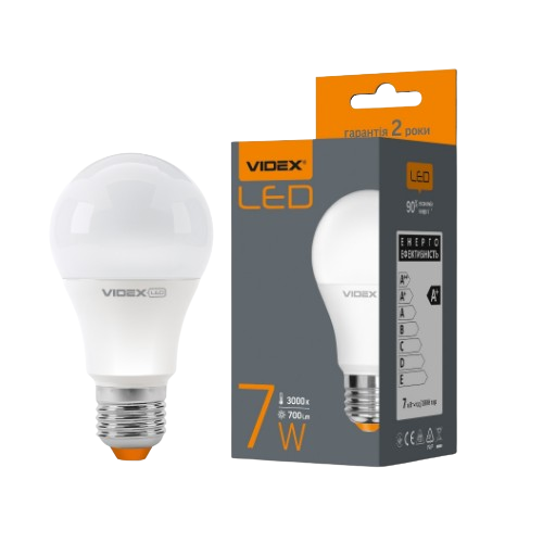Лампа A60e 7W E27 3000K 220V LED Videx Житомир