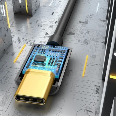 Перехідник USB-C M to 3.5mm F 0.1m black Baseus (CATL54-01) Вінниця - фото 7