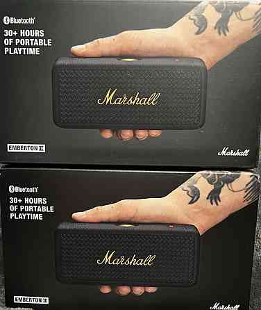 Портативная Колонка Marshall Emberton II Black and Brass. Киев