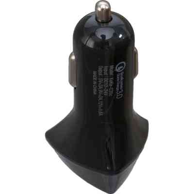 Зарядное устройство Patron USB QC3.0 3A black (PN-QC3-CAR-B) Винница