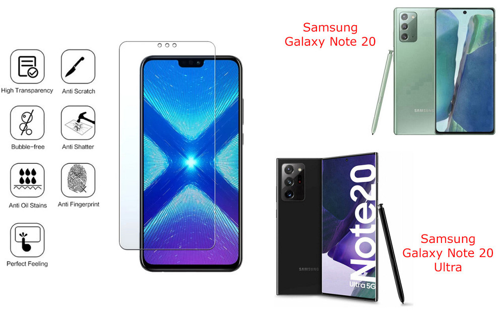 Защитное стекло NeoGlass для Samsung Galaxy Note 20, Galaxy Note 20 Ultra – ультрапрозрачное и устойчивое Киев - изображение 4