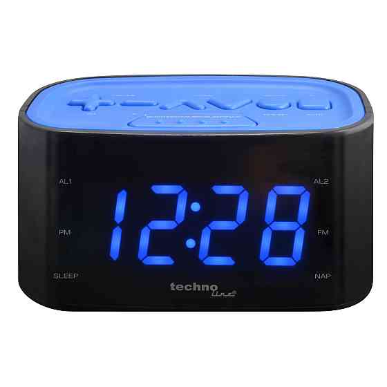 Годинник настільний з радіо Technoline WT465 Black/Blue (WT465 blaue) Киев