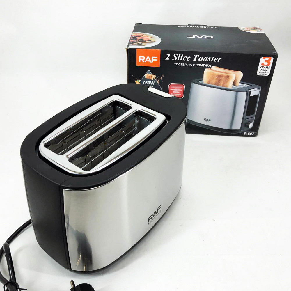 Тостеры для бутербродов RAF R.507 750 Вт, Кухонный тостер для бутербродов Тостер хлеба бытовой HD-57 Львов - изображение 11