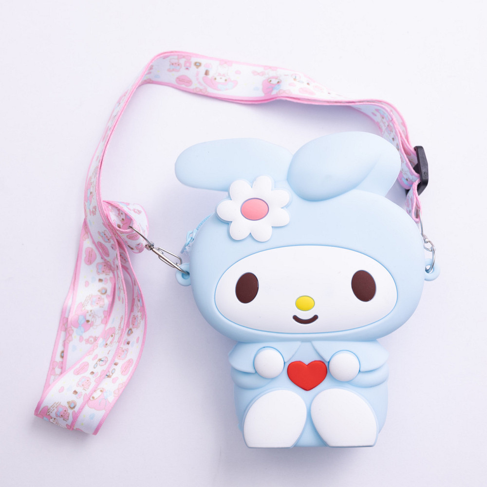 Дитяча силіконова сумочка-гаманець з поп-іт 15*10*3 см Блакитний HP-55-8BL Київ - фото 1