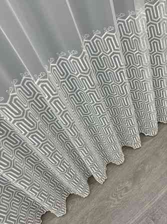 Тюль VR-Textil 1505т Фатин з вишивкою Молочний 300х270 см (40-224) Київ