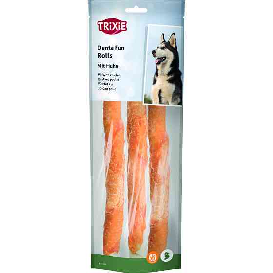 Ласощі для собак Trixie (TX-31326) Палички DENTAfun для чищення зубів з куркою 3 шт 250 г Вінниця