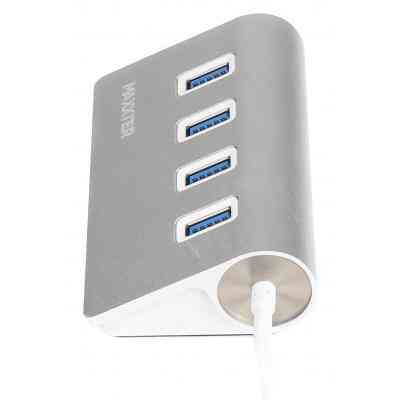 Концентратор Maxxter USB 3.0 Type-A 4 ports silver (HU3A-4P-01) Винница