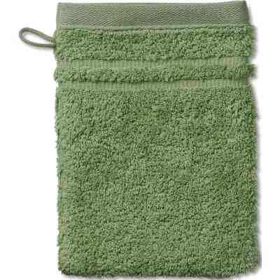Рушник Kela рукавичка махрова для обличчя Ladessa, зелений мох, 15х21 см (24612) (00000026464) Вінниця