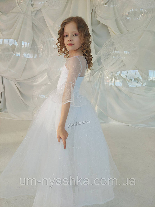 Довга біла сукня 122-128 Кривий Ріг - фото 5