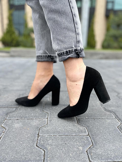 Nivelle Туфлі жіночі NIVELLE чорні натуральна замша каблук 9 см 36р (5168) Коломыя - изображение 9