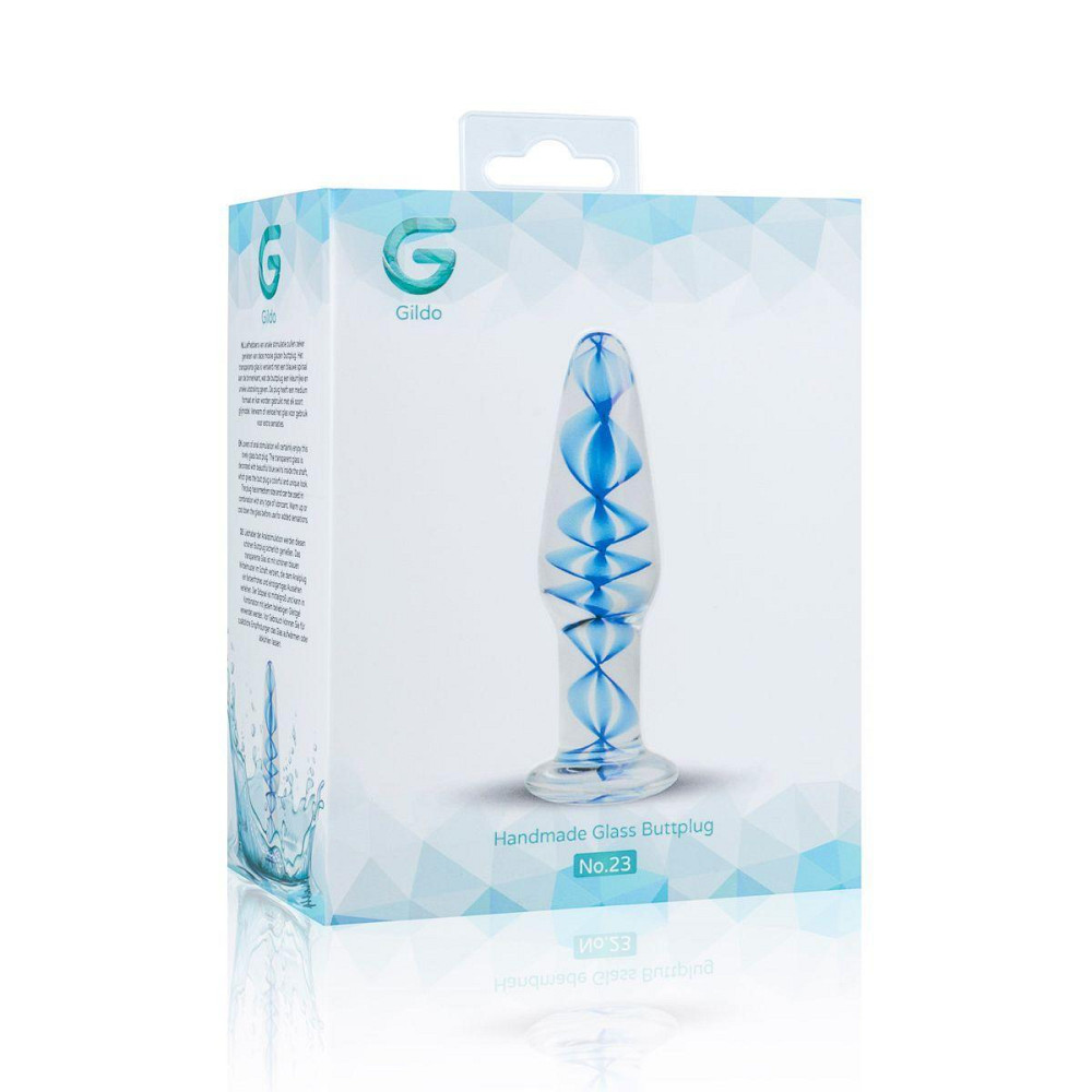 Стеклянная анальная пробка с внутренней спиралью Gildo Glass Buttplug No. 23 Sex Aura Киев - изображение 4