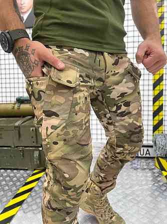 Тактический осенний костюм Softshell куртка и штаны (Мультикам) XXL Киев