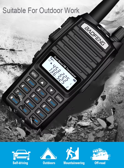 Рація портативна Baofeng UV-82 8 W (радіус 10 км) Чорний Київ - фото 8