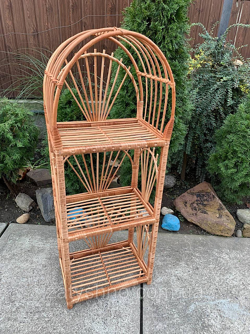 Этажерка плетеная из лозы Киев - изображение 4