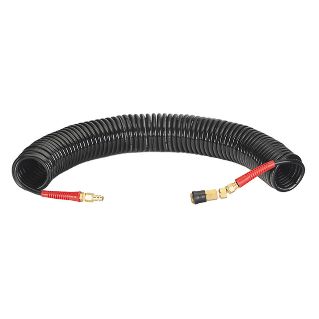 Шланг BLACK M-Flex 6,5×10 мм, 15 м, спіральний поліуретановий, з поворотним шарніром, латунними швидкороз'ємними з'єднаннями, STORM Львов - изображение 2