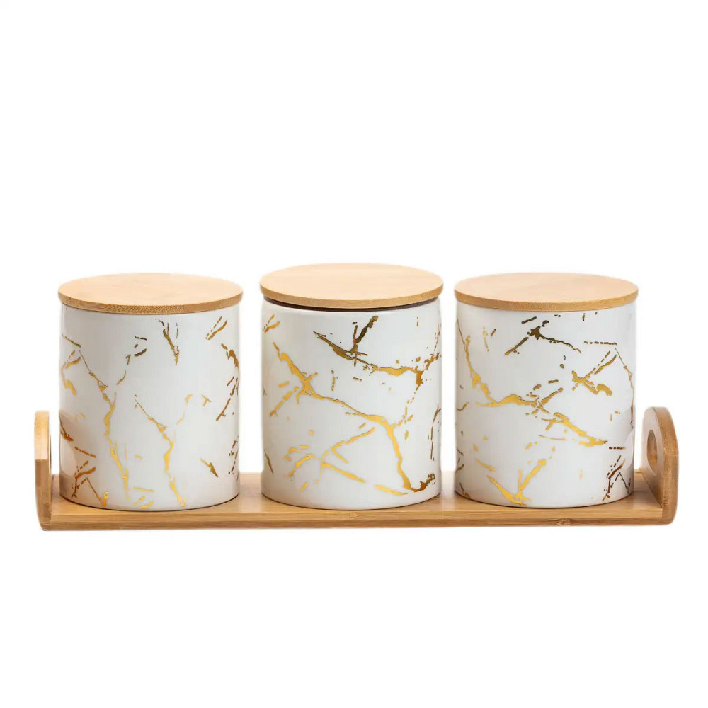 Yiwu Банки для сипучих продуктів, набір із 3 шт по 650 мл Коломыя - изображение 1