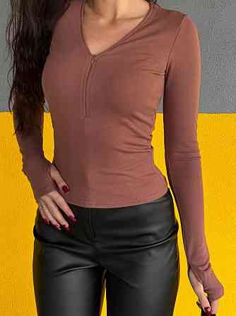 Жіночий стильний базовий лонгслів трикотаж Джерсі Одеса