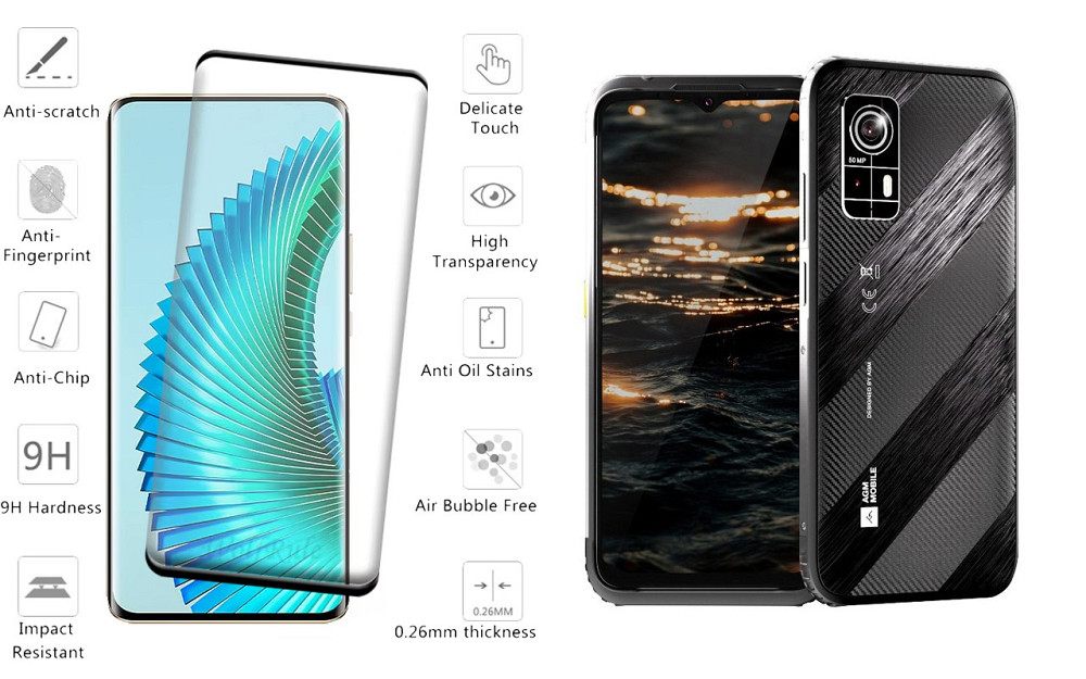 Захисне скло HyperGlass Pro для AGM H6, AGM H6 Lite – максимальна чутливість та захист Київ - фото 2