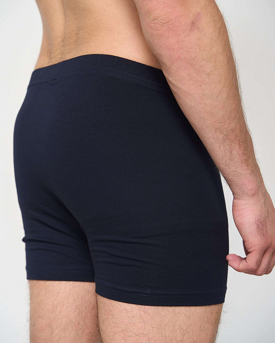 Трусы-шорты мужские однотонные - Tom John 2101-3K M, Синий Киев - изображение 4