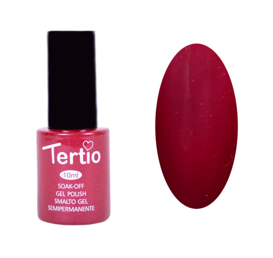 TERTIO гель - лак № 091 (темно-червоний з мікроблиском) 10 мл Київ