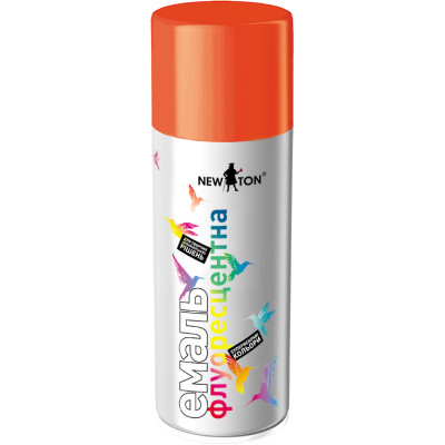 Аэрозольная краска для автомобиля New Ton флуоресцентна 3024 помаранч. аер. 400 мл (000000683) Винница - изображение 1