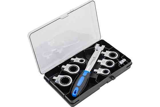 Рукоятка для трещоточных насадок в комплекте с насадками Forsage 3/8