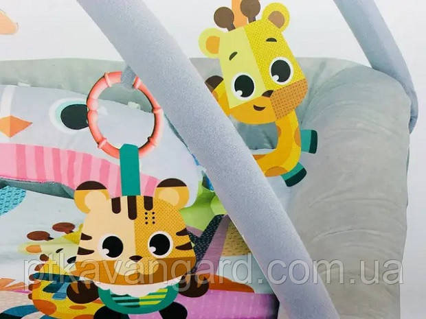 Развивающий коврик для новорожденных с мягкими бортиками, дугами, игрушками BY-A 185 Хмельницкий - изображение 3