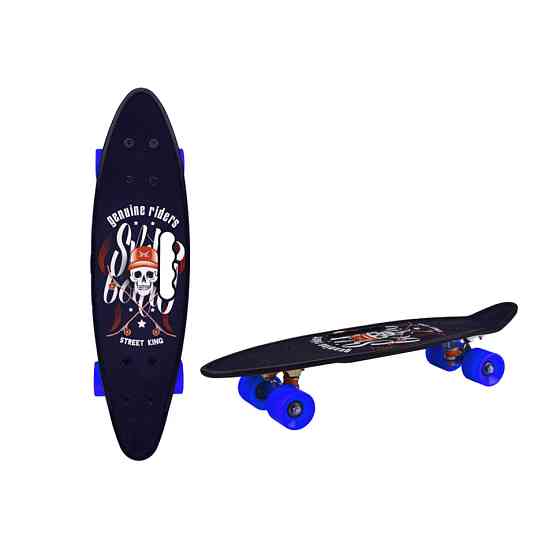 Пенні борд 24" Bambi SC20514 PU колеса, з ручкою Синій Вінниця