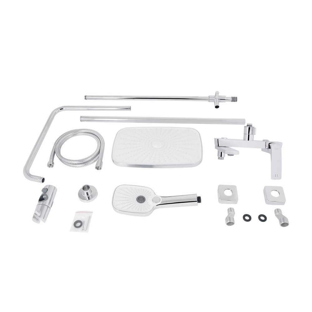 Душова система універсальна Qtap Tern на три споживачі (з виливом) QTTER1112CRM47592 Chrome Київ - фото 8