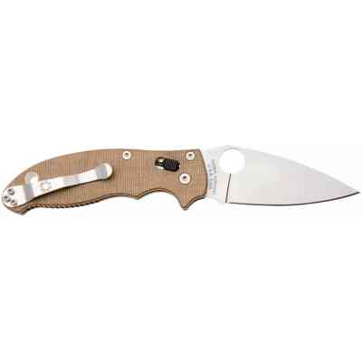 Ніж Spyderco Manix 2 CPM Cru-Wear Micarta Brown (C101MPCW2) Вінниця