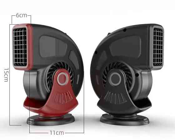 Обігрівач тепловентилятор автомобільний для обдування і обігріву лобового скла в машині, з поворотом на 360° Кам'янець-Подільський