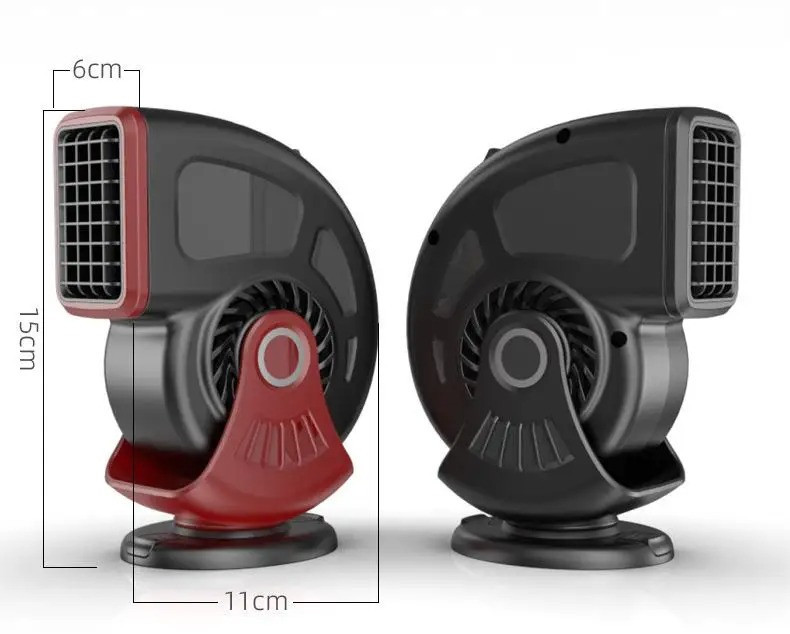 Обігрівач тепловентилятор автомобільний для обдування і обігріву лобового скла в машині, з поворотом на 360° Кам'янець-Подільський - фото 2
