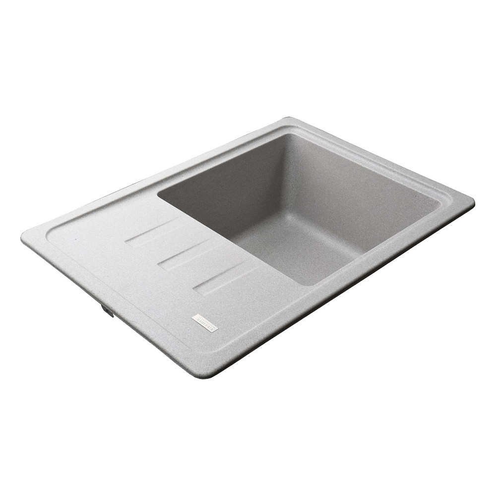 Гранітна мийка Globus Lux MONO сірий камiнь 620x435мм-А0005 Тернопіль - фото 3