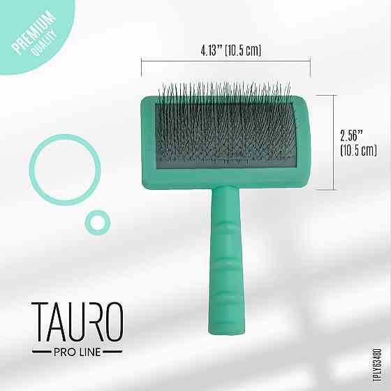 Tauro Pro Line Щітка пластикова, зубчики 20 мм, тонкі, м'ятна, 6,5 х 10,5 см Киев