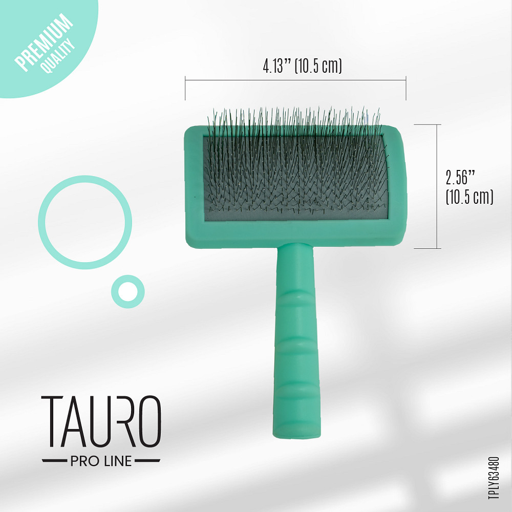 Tauro Pro Line Щітка пластикова, зубчики 20 мм, тонкі, м'ятна, 6,5 х 10,5 см Киев - изображение 3