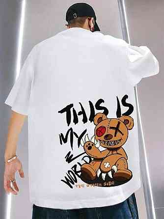 Футболка чоловіча с принтом  44 Біла 2634325712 Дніпро