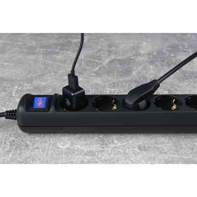 Сетевой фильтр питания 2E 5xSchuko, 3м black (2E-U05ESM3BK) Винница
