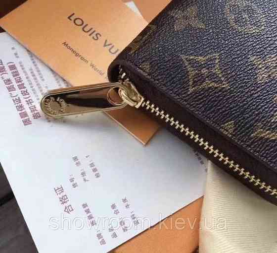 Чоловічий гаманець Louis Vuitton (60017) dark brown Київ