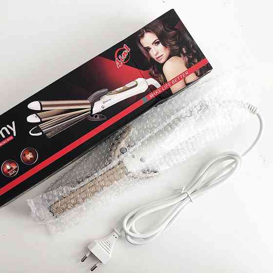 Праска плойка щітка для випрямлення волосся GEMEI, Праска-випрямляч потужна, Професійна праска AF-18 Івано-Франківськ