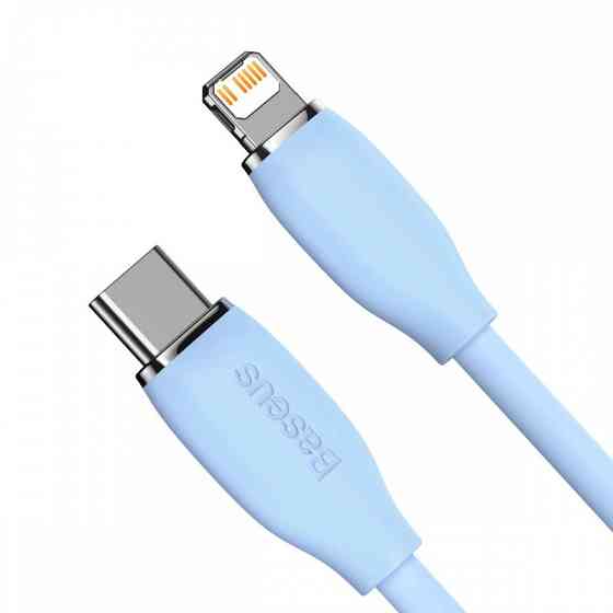 Кабель Baseus Jelly Liquid Silica Gel Fast Charging Data Cable Type-C to iP 20W 2m Blue Одесса