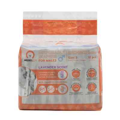 Подгузники для животных MISOKO&amp;CO для кобелей с углем, индикатором влажности S (SHAMSK63043) Винница