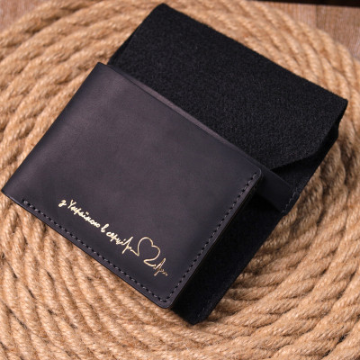 Портмоне Grande Pelle Кожаное Черное (16733) Винница - изображение 3