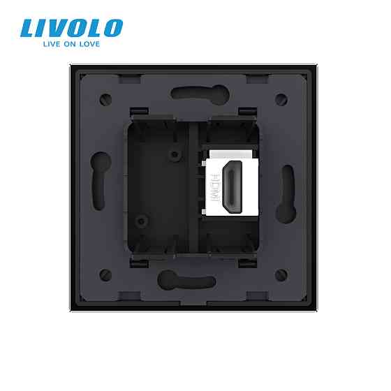 LIVOLO Розетка HDMI Livolo чорний скло (VL-C7FCHD-1BP) Коломия