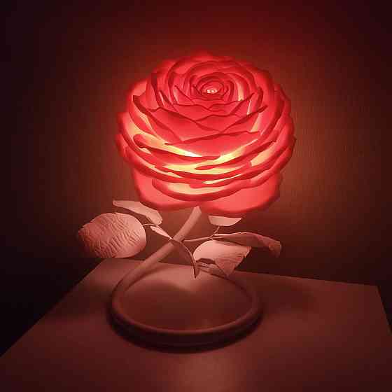 Світильник-нічник "Рожева троянда" Дніпро