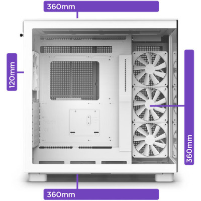 Корпус NZXT H9 Elite Edition White (CM-H91EW-01) Вінниця - фото 9