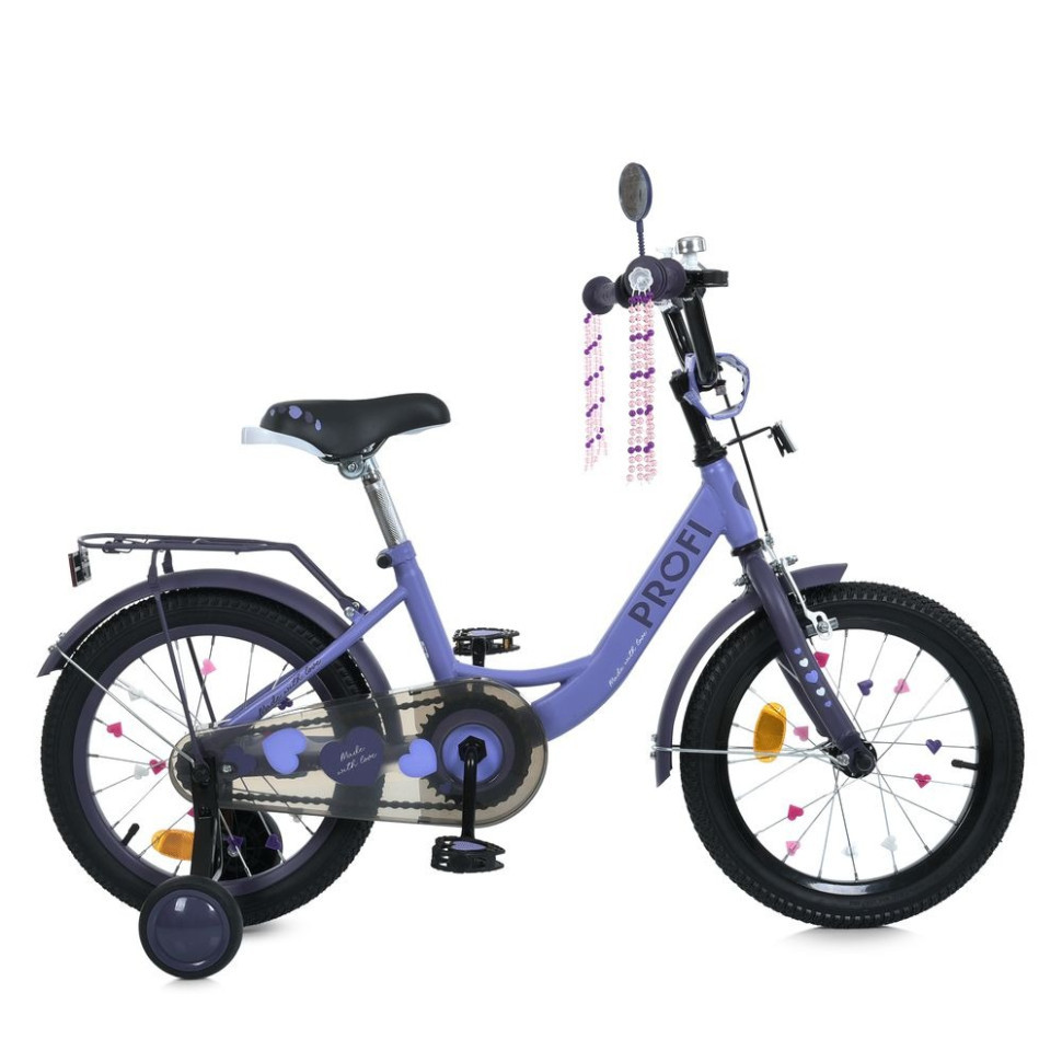 Велосипед дитячий MB 18043-1 колеса 18 дюймів, фіолетовий Вінниця - фото 5