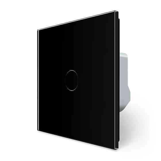 Комплект дистанційного керування котлом LIVOLO чорний, матова скляна рамка Коломия